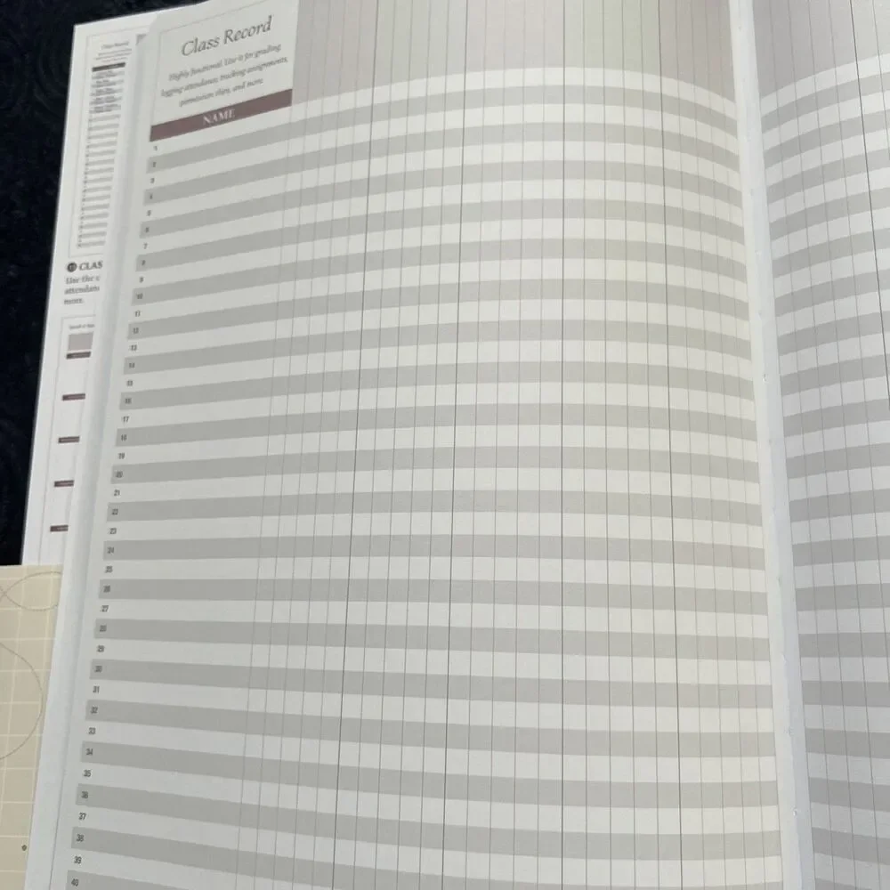 Legend Planner Undated 1 Year Weekly Monthly Planner Pink 7 Period Layout READ